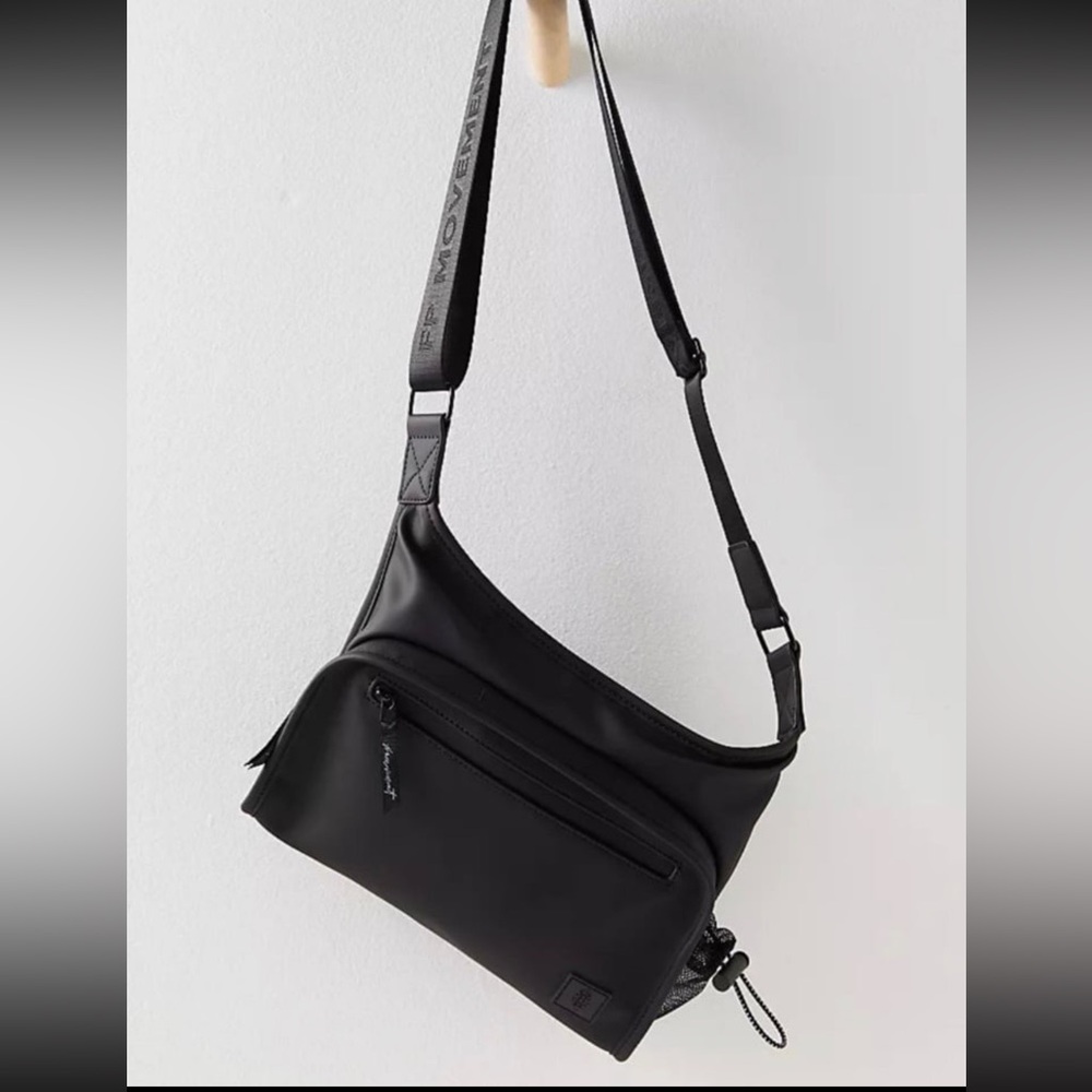 Free People Black Mini Messenger Bag